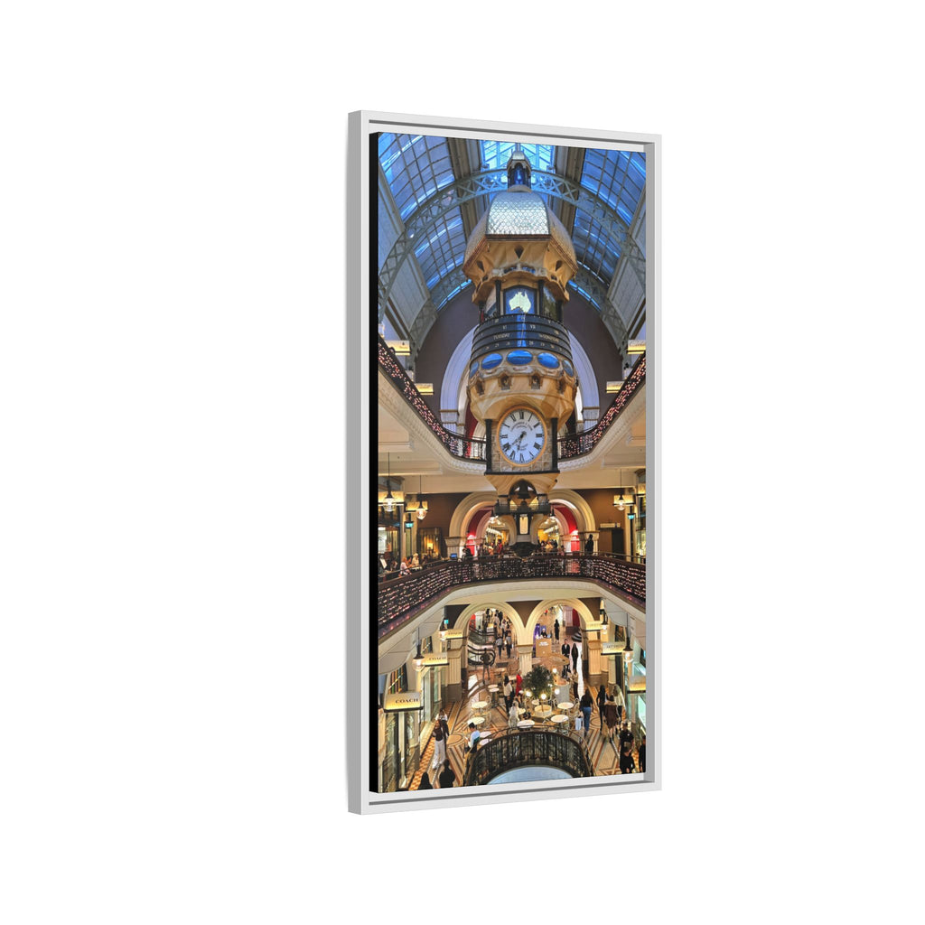Framed Matte Canvas Print — Sydney Historic Arcade Wall Art