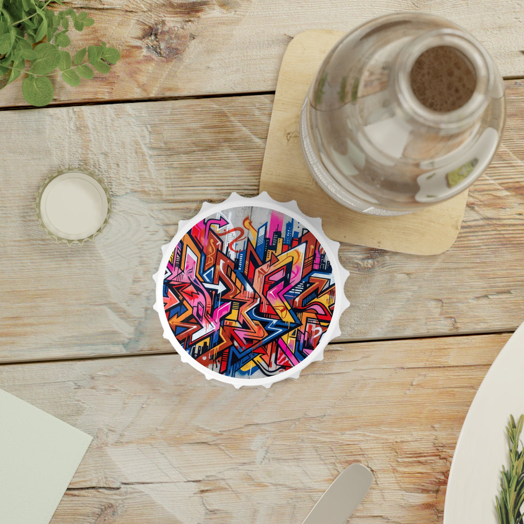 Graffiti Urban Bottle Opener — Colorful Street Art Cap Opener