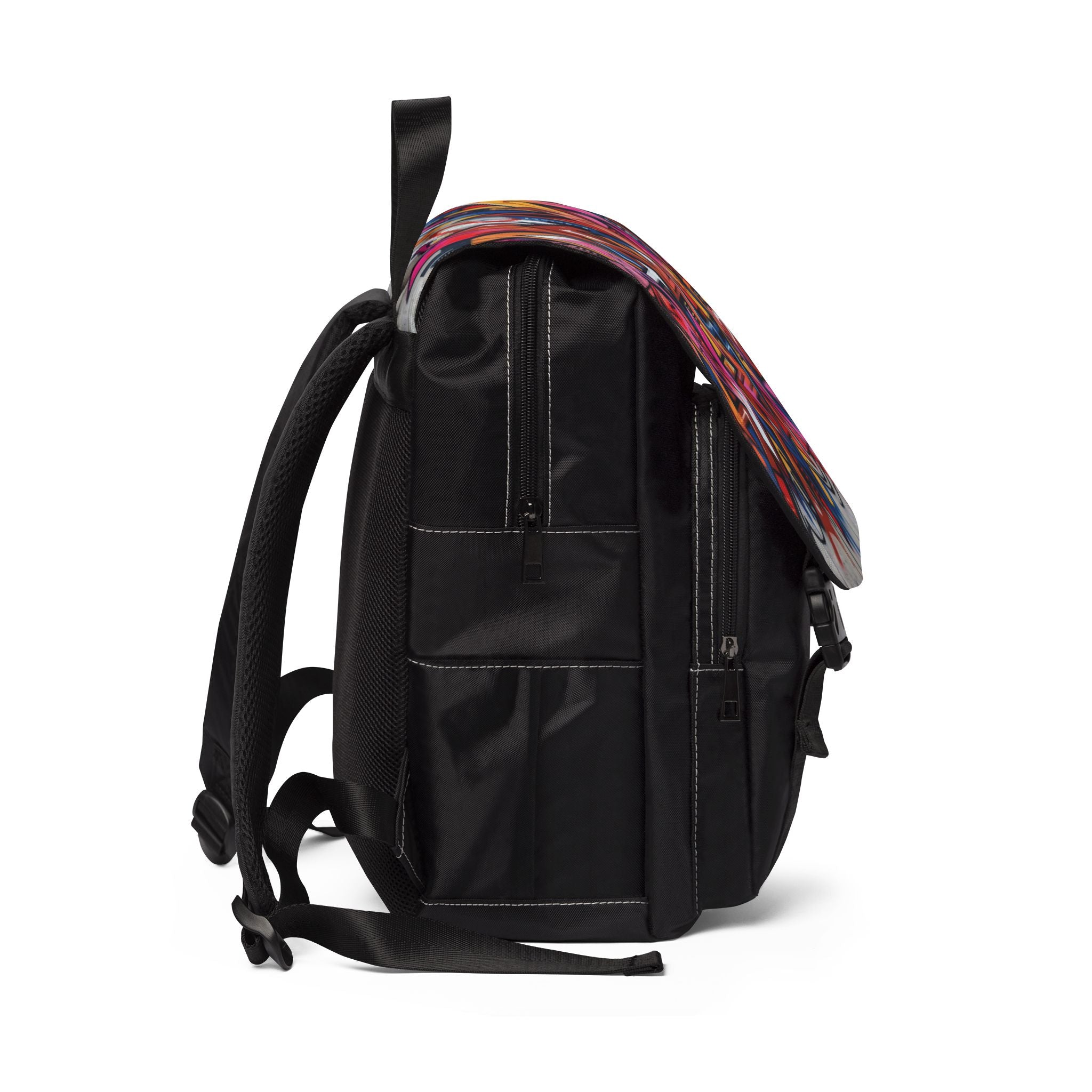 Graffiti Street Art Backpack — Colorful Urban Shoulder Backpack