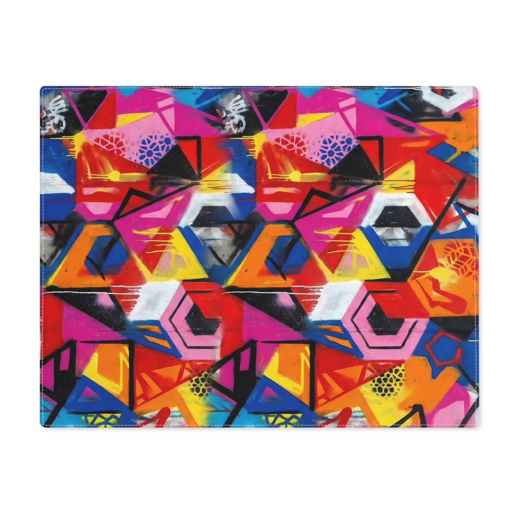 Geometric Graffiti Placemat — Colorful Abstract Table Mat