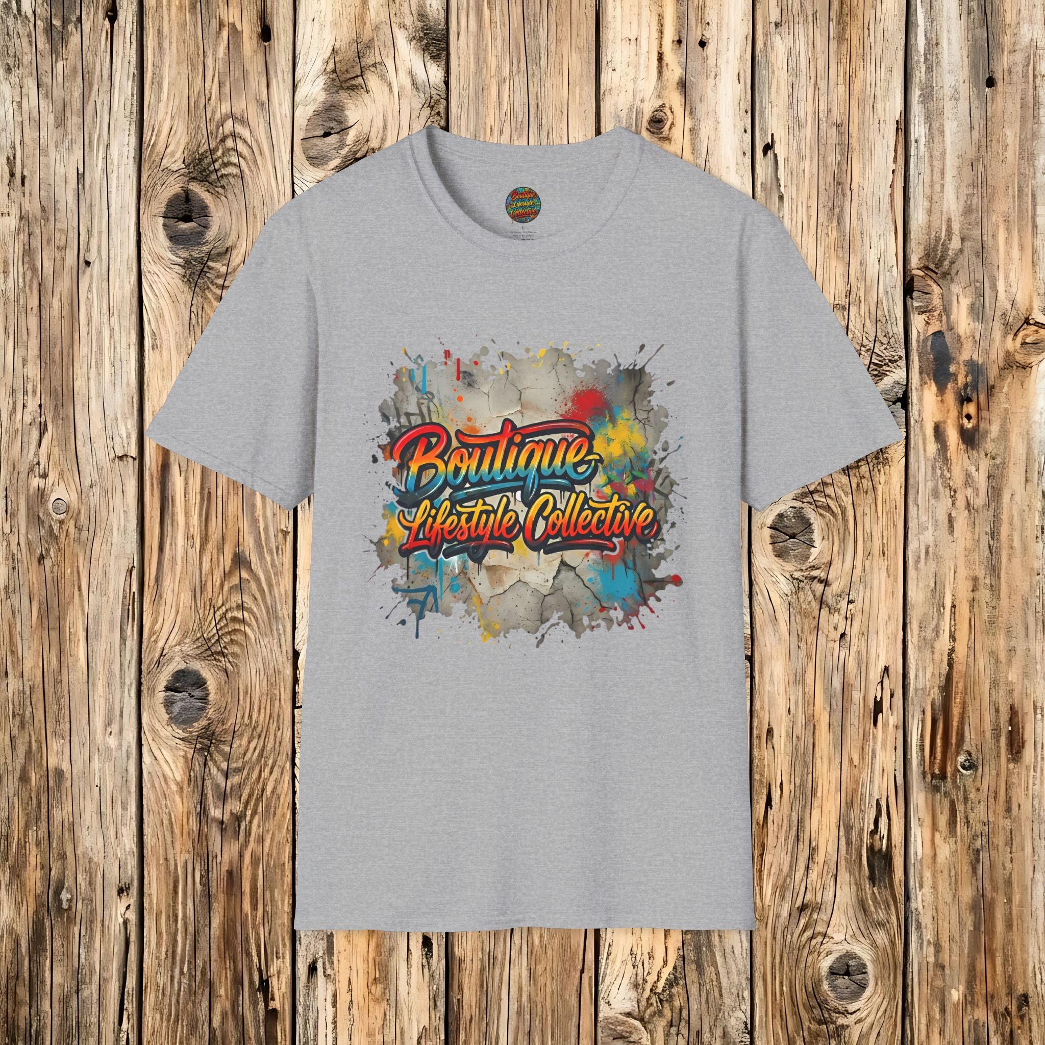 Soft Cotton Tee - Boutique Lifestyle Collective Unisex Urban Graffiti T-Shirt - Foundation Flare Design