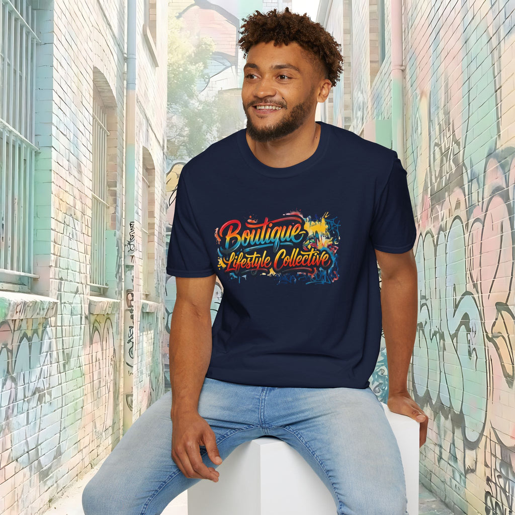 Soft Cotton Tee - Boutique Lifestyle Collective Unisex Urban Graffiti T-Shirt - Classic Design