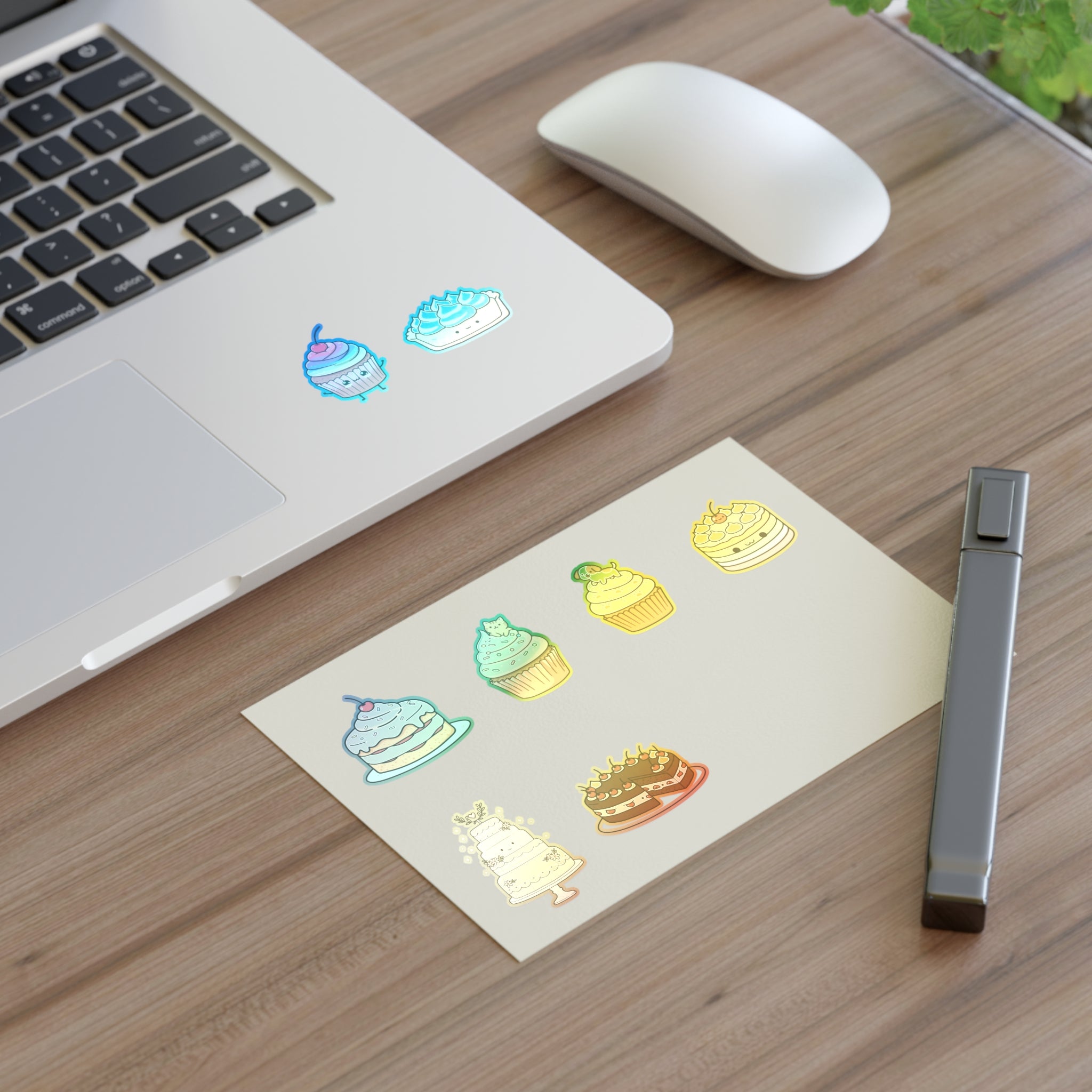Cupcake Sticker Sheet — Cute Dessert Planner Stickers for Journals & Scrapbooks