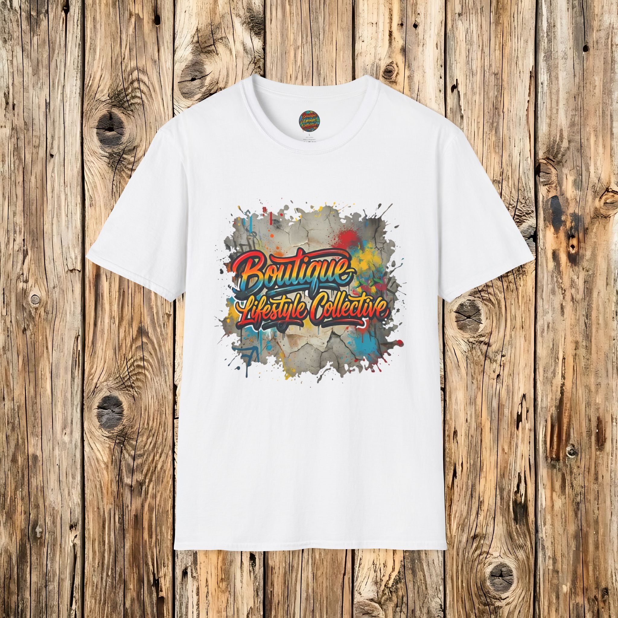 Soft Cotton Tee - Boutique Lifestyle Collective Unisex Urban Graffiti T-Shirt - Foundation Flare Design
