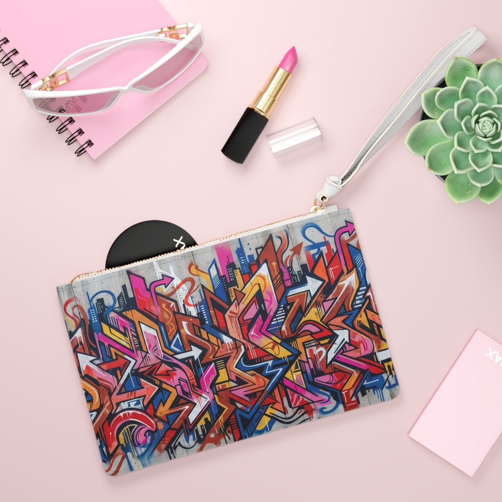 Clutch Bag — Graffiti Art Vibrant Street-Style Evening Clutch