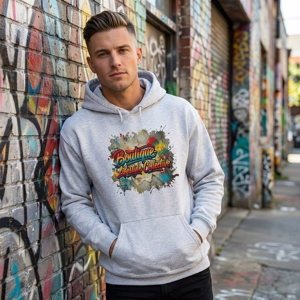 Heavy Blend Hoodie - Boutique Lifestyle Collective Unisex Urban Graffiti Hoodie - Foundation Flare Design