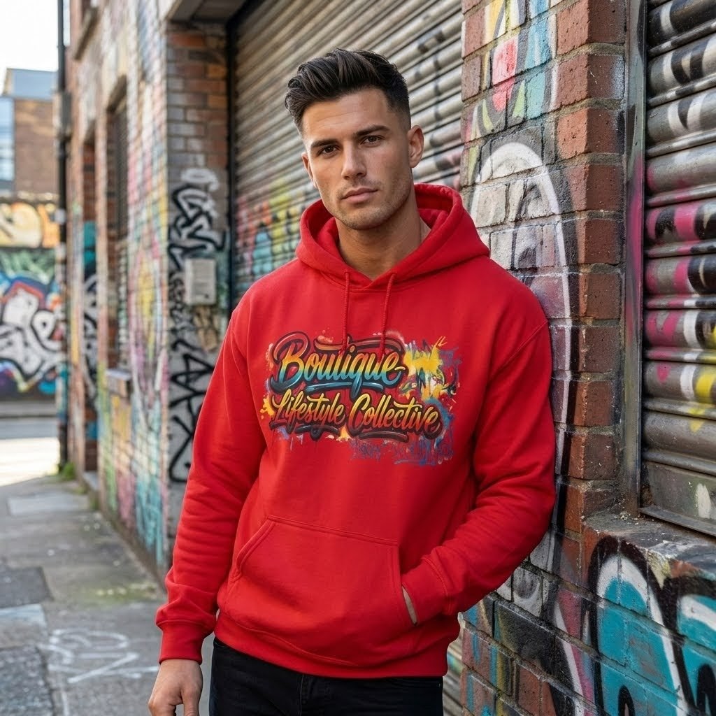 Heavy Blend Hoodie - Boutique Lifestyle Collective Unisex Urban Graffiti Hoodie - Classic Design