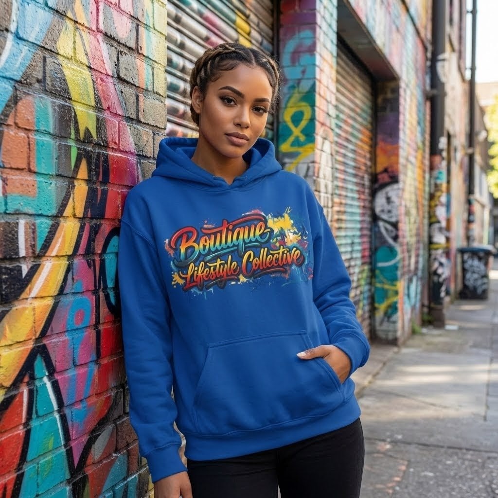 Heavy Blend Hoodie - Boutique Lifestyle Collective Unisex Urban Graffiti Hoodie - Classic Design