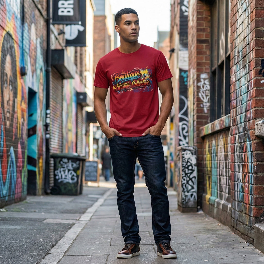 Soft Cotton Tee - Boutique Lifestyle Collective Unisex Urban Graffiti T-Shirt - Classic Design