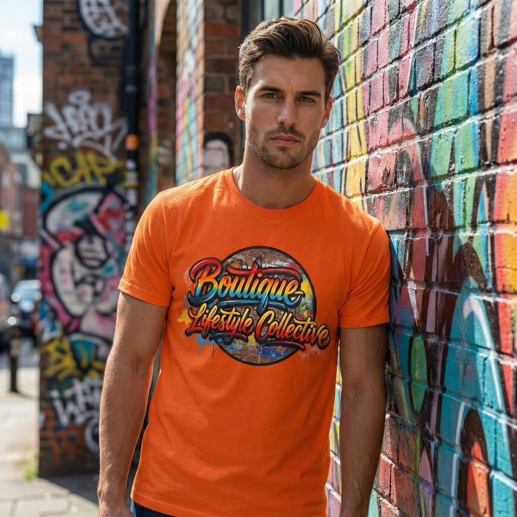 Soft Cotton Tee - Boutique Lifestyle Collective Unisex Urban Graffiti T-Shirt - Portal Design