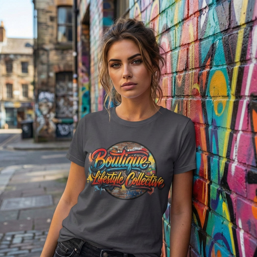 Soft Cotton Tee - Boutique Lifestyle Collective Unisex Urban Graffiti T-Shirt - Portal Design