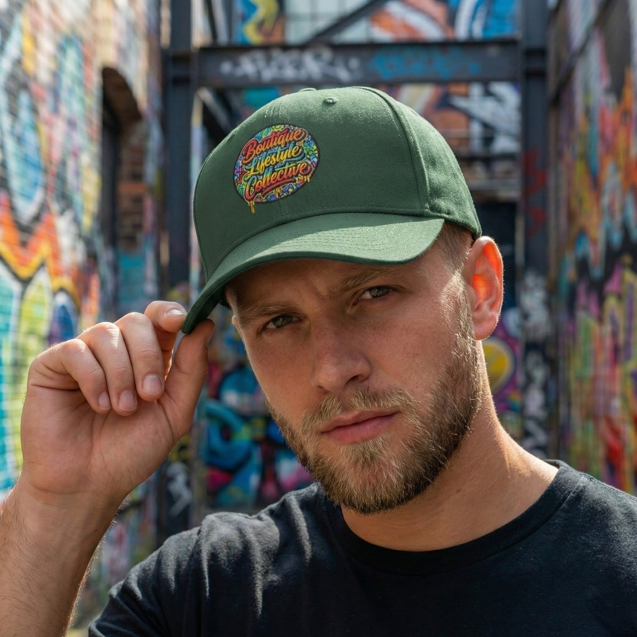 Boutique Lifestyle Collective Graffiti Baseball Cap - Original Design