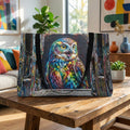 Colorful Graffiti Street Art Owl Weekender Tote Bag | Urban Art Mural