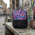 Graffiti Arrow Backpack — Colorful Urban Casual Shoulder Pack