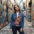 Colorful Graffiti Art Chest Bag | Sling Bag, Urban Street Design