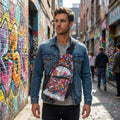 Colorful Graffiti Chest Bag | Sling Backpack