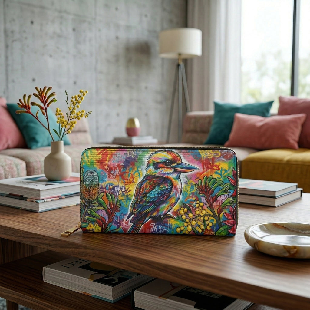 Colorful Kookaburra Wallet | Urban Design Purse