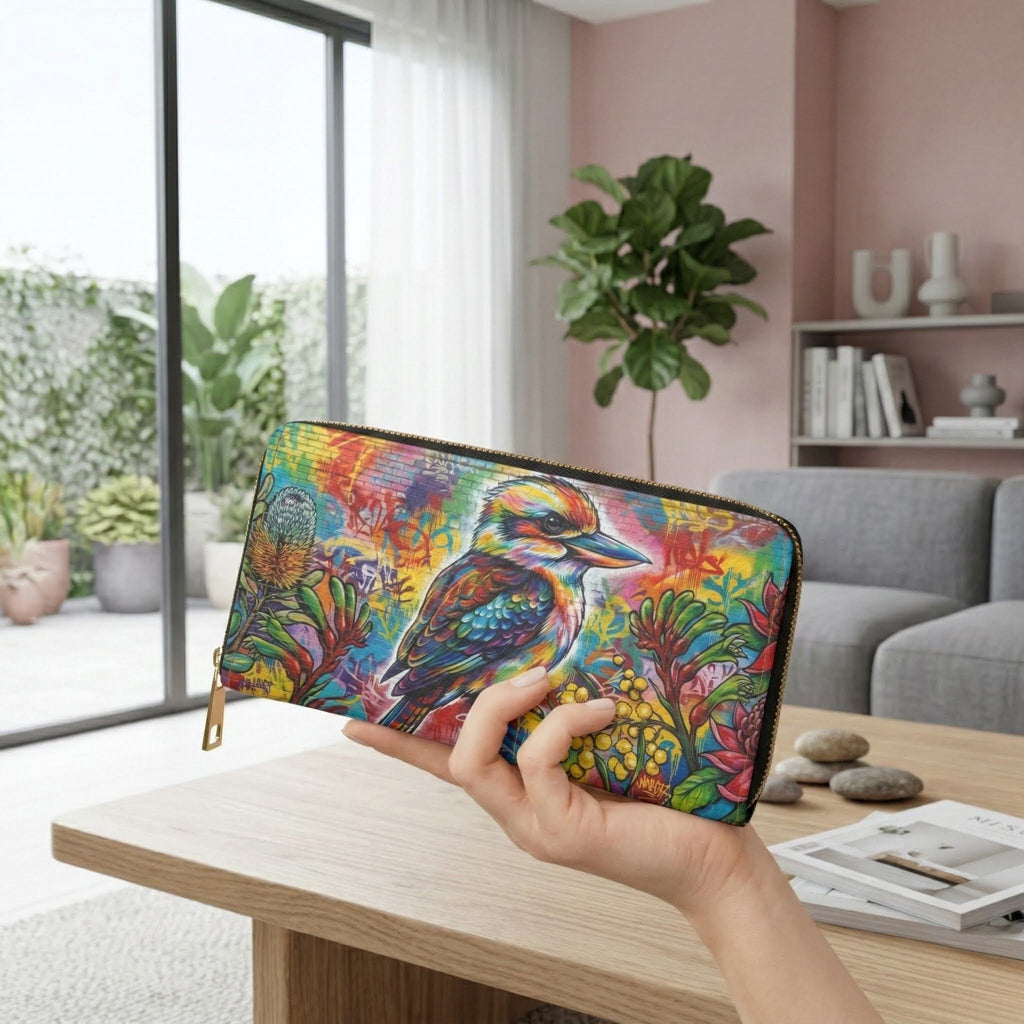 Colorful Kookaburra Wallet | Urban Design Purse
