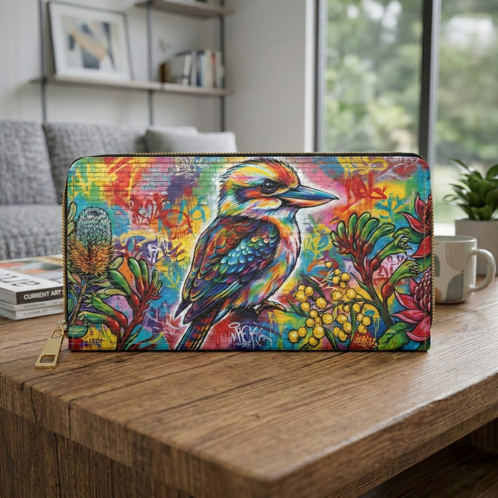 Colorful Kookaburra Wallet | Urban Design Purse