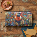 Rainbow Lorikeet Graffiti Art Zipper Wallet | Vibrant Urban Art Purse