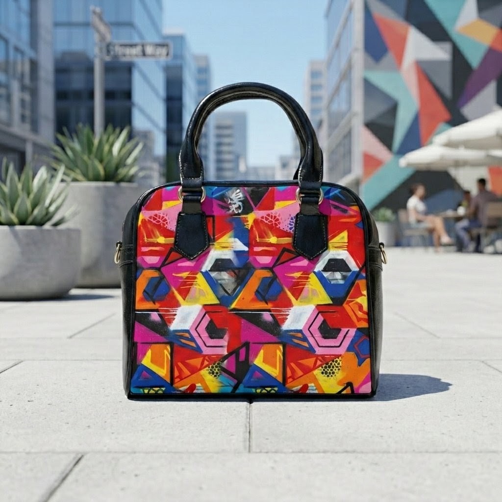 Graffiti Art Handbag | Colorful Urban Art Shoulder Bag