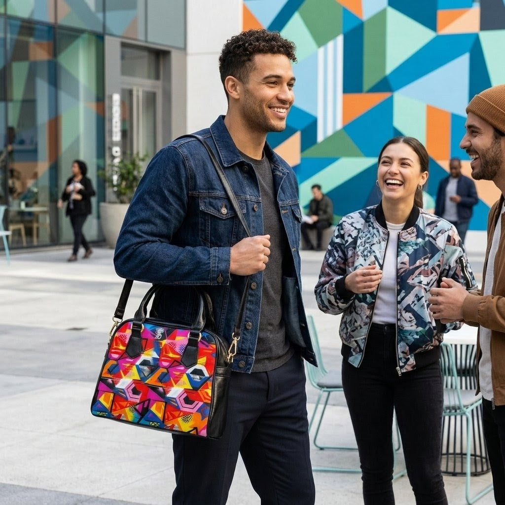 Graffiti Art Handbag | Colorful Urban Art Shoulder Bag