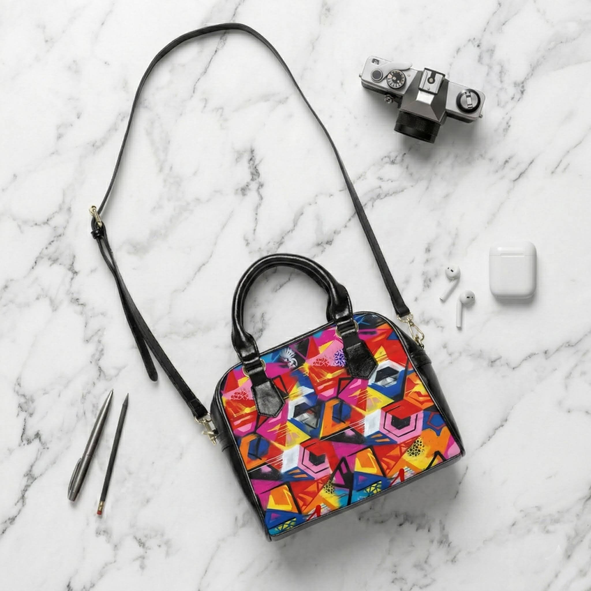 Graffiti Art Handbag | Colorful Urban Art Shoulder Bag