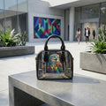 Colorful Graffiti Owl Handbag | Urban Art Shoulder Bag