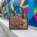 Colorful Echidna Graffiti Handbag | Vibrant Urban Art Shoulder Bag