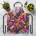 Colorful Urban Graffiti Cooking Apron | Street Art Design for Cooking & Baking