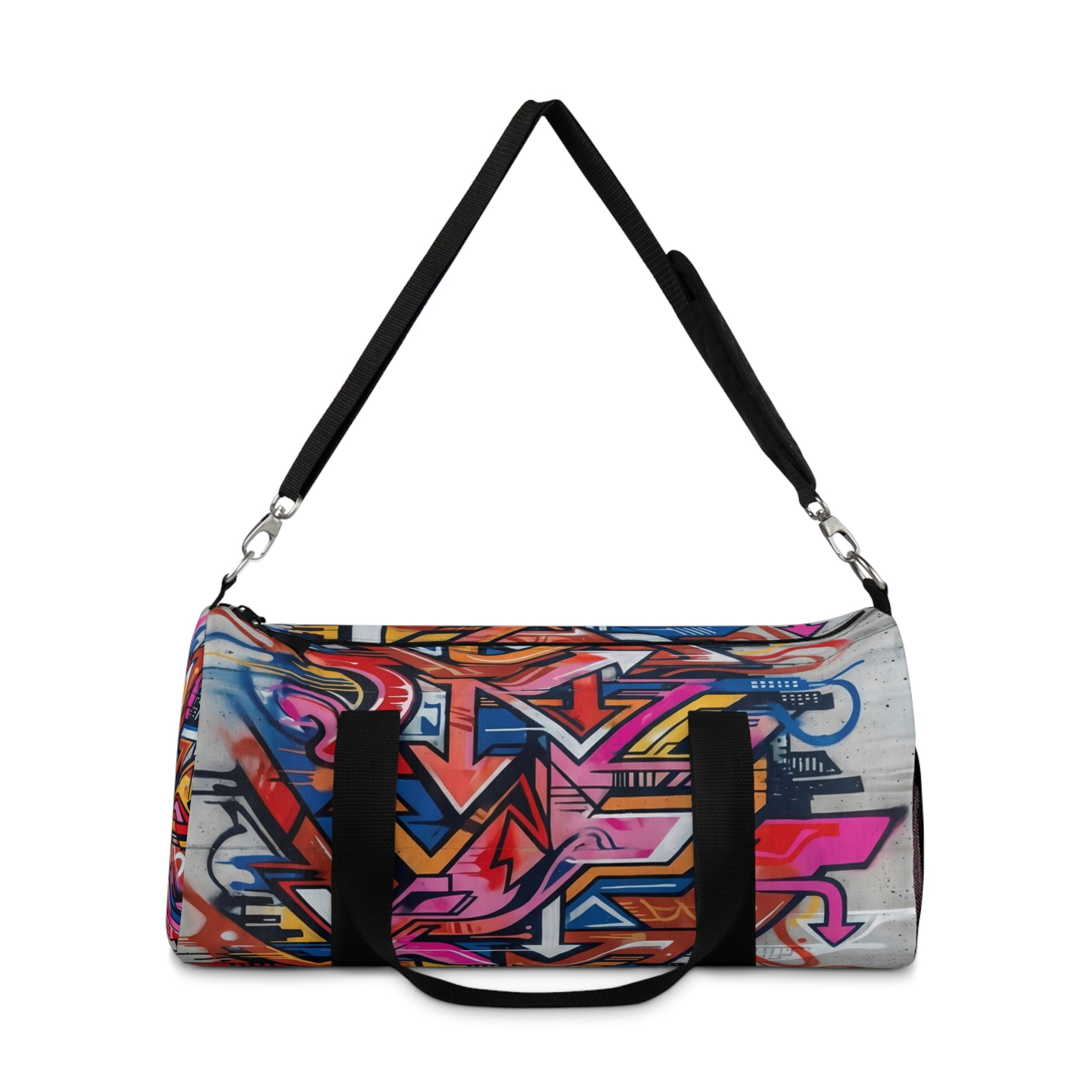 Graffiti Covered Duffel Bag – Urban Streetwear Travel Bag