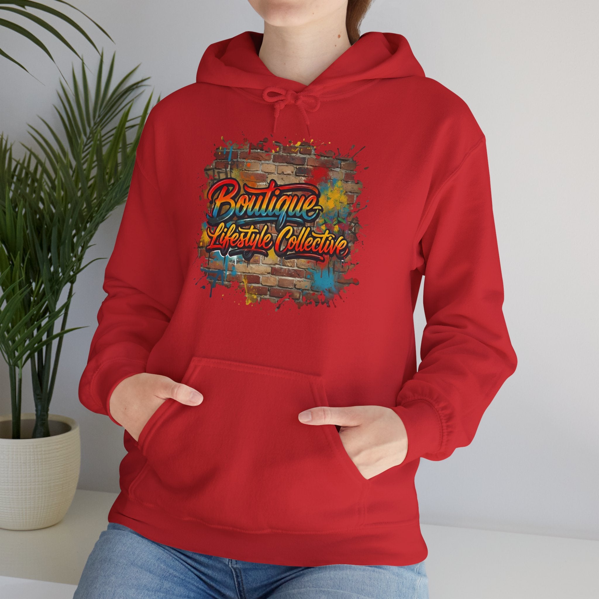 Heavy Blend Hoodie - Boutique Lifestyle Collective Unisex Urban Graffiti Hoodie - Brickworks Design