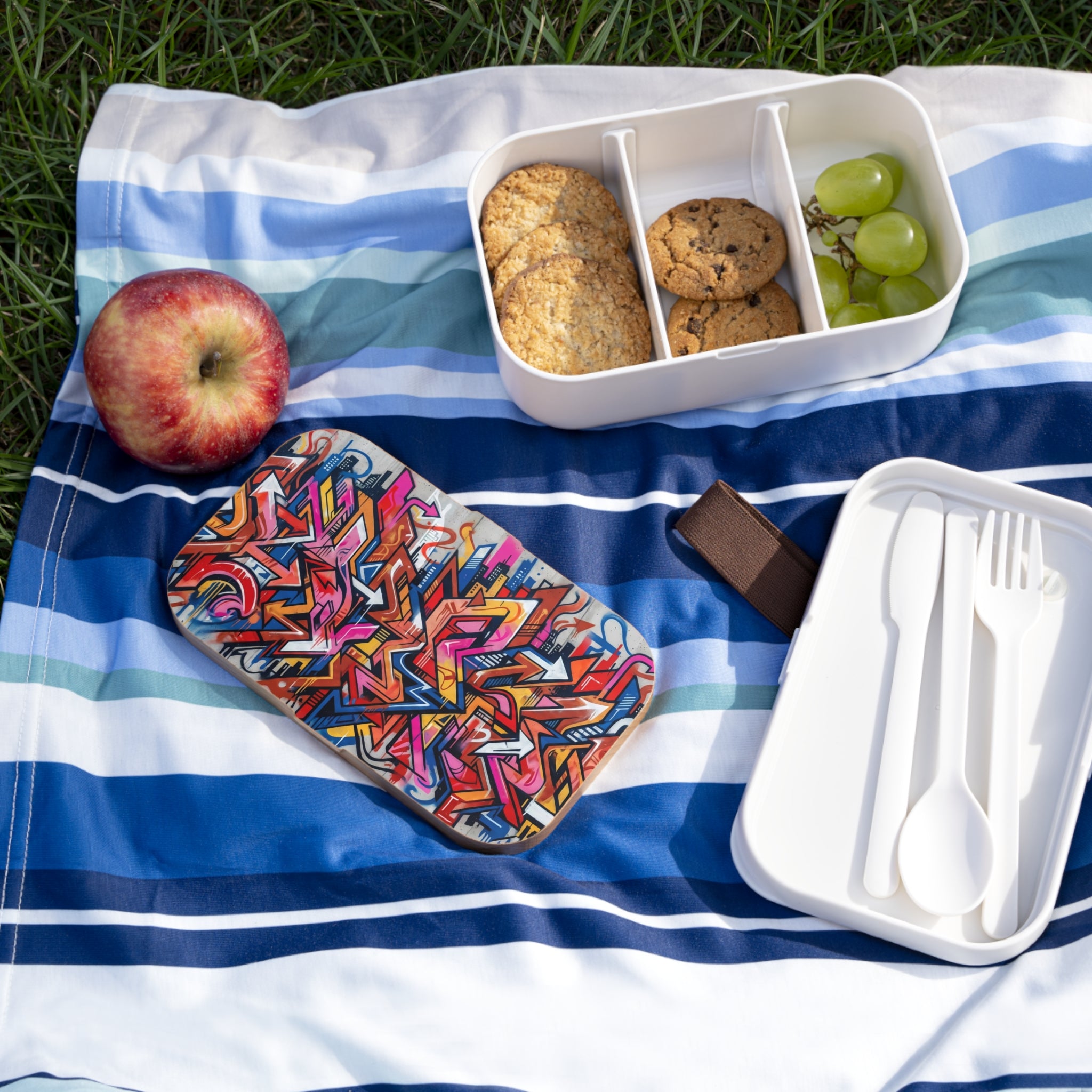 Graffiti Urban Bento Lunch Box – Colorful Street Art Lunch Box
