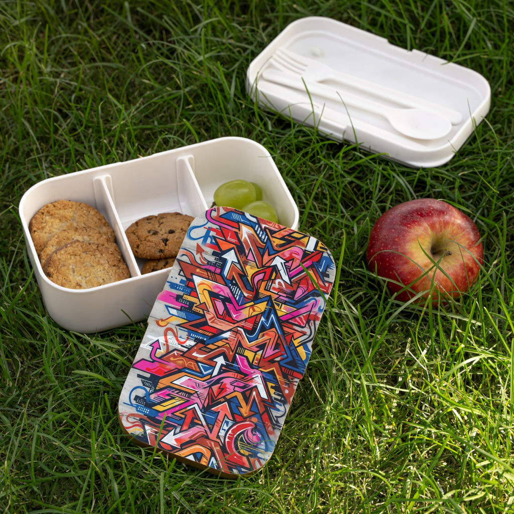 Graffiti Urban Bento Lunch Box – Colorful Street Art Lunch Box