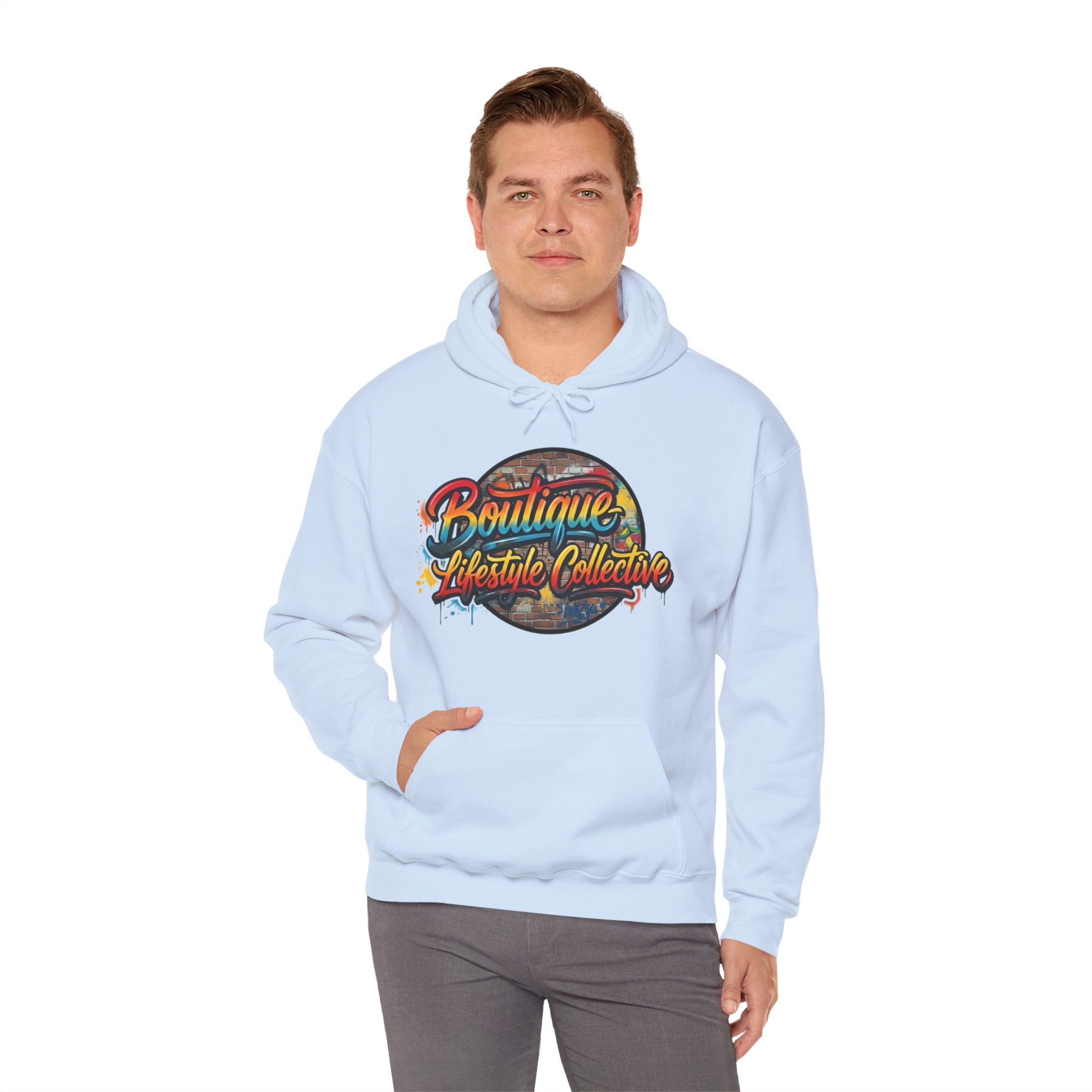 Heavy Blend Hoodie - Boutique Lifestyle Collective Unisex Urban Graffiti Hoodie - Portal Design