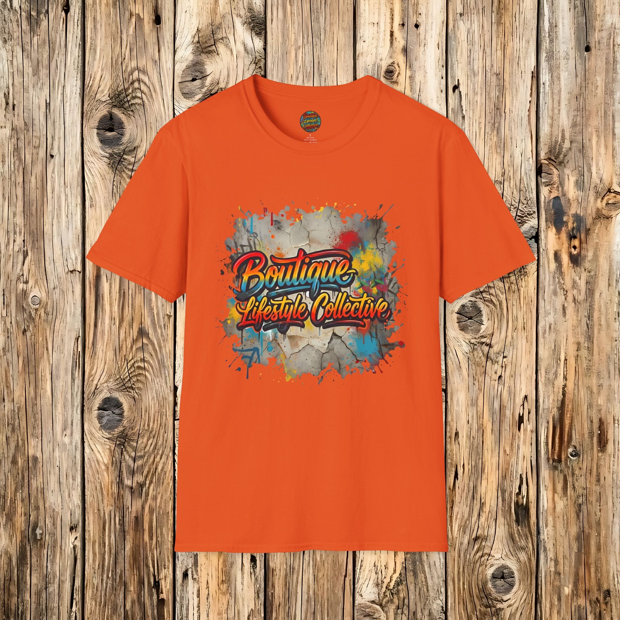 Soft Cotton Tee - Boutique Lifestyle Collective Unisex Urban Graffiti T-Shirt - Foundation Flare Design