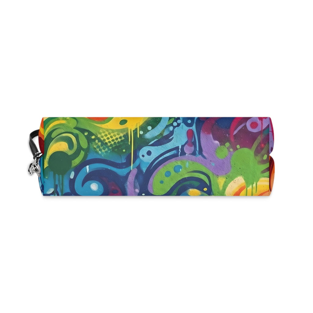 Rainbow Graffiti Makeup Bag | Colorful Cosmetic Pouch