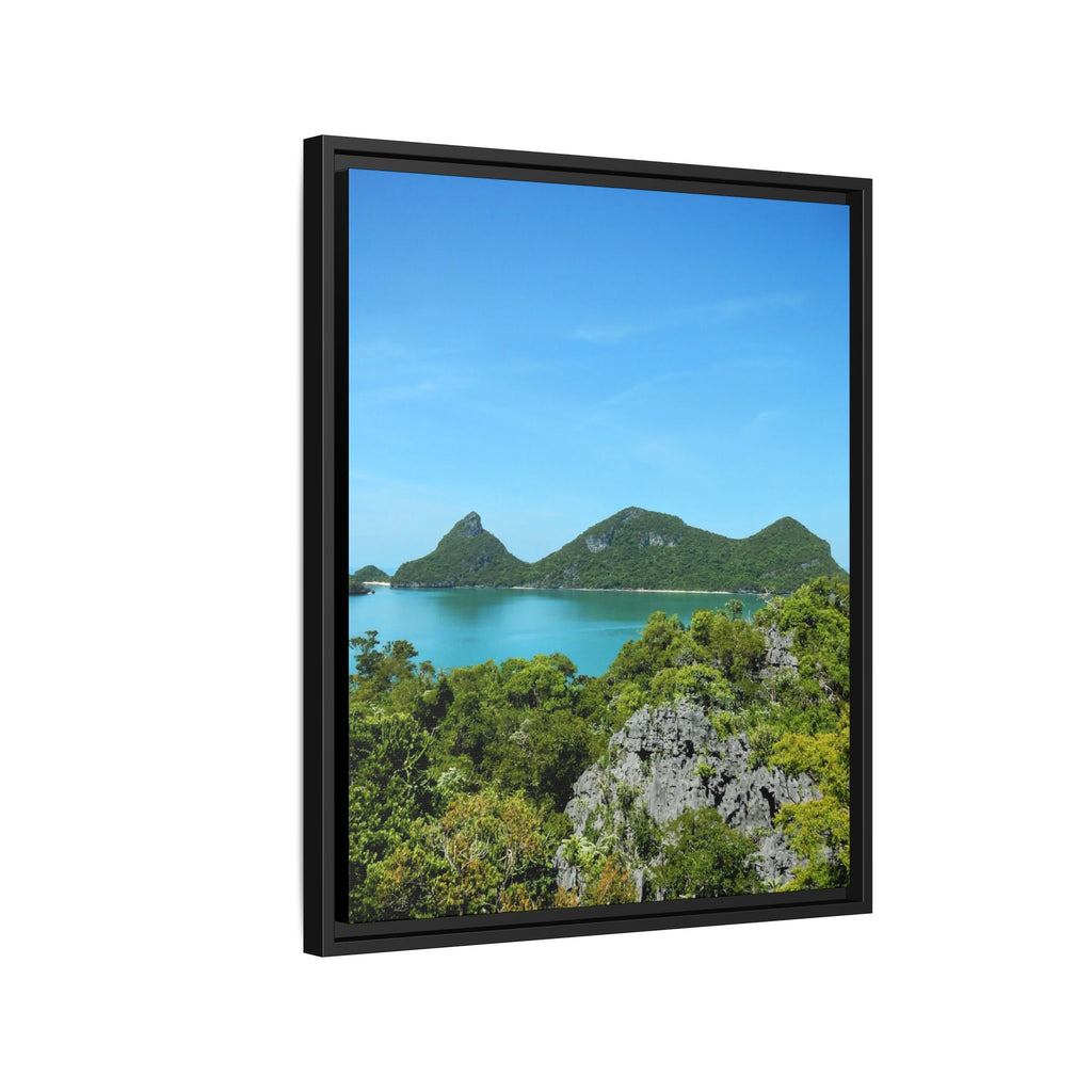 Framed Matte Canvas Thailand Island Paradise - Tropical Wall Art