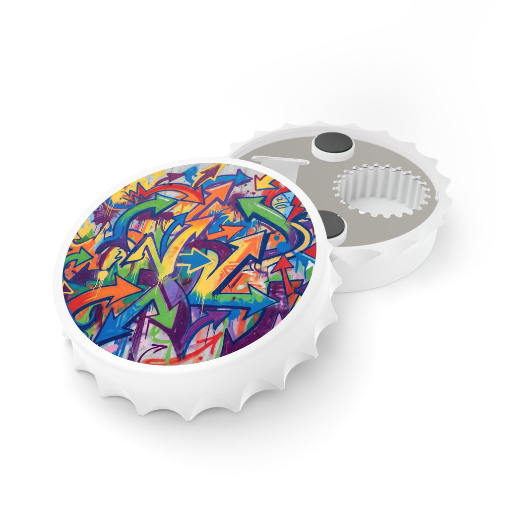 Graffiti Arrows Bottle Opener — Colorful Street Art Drink Opener