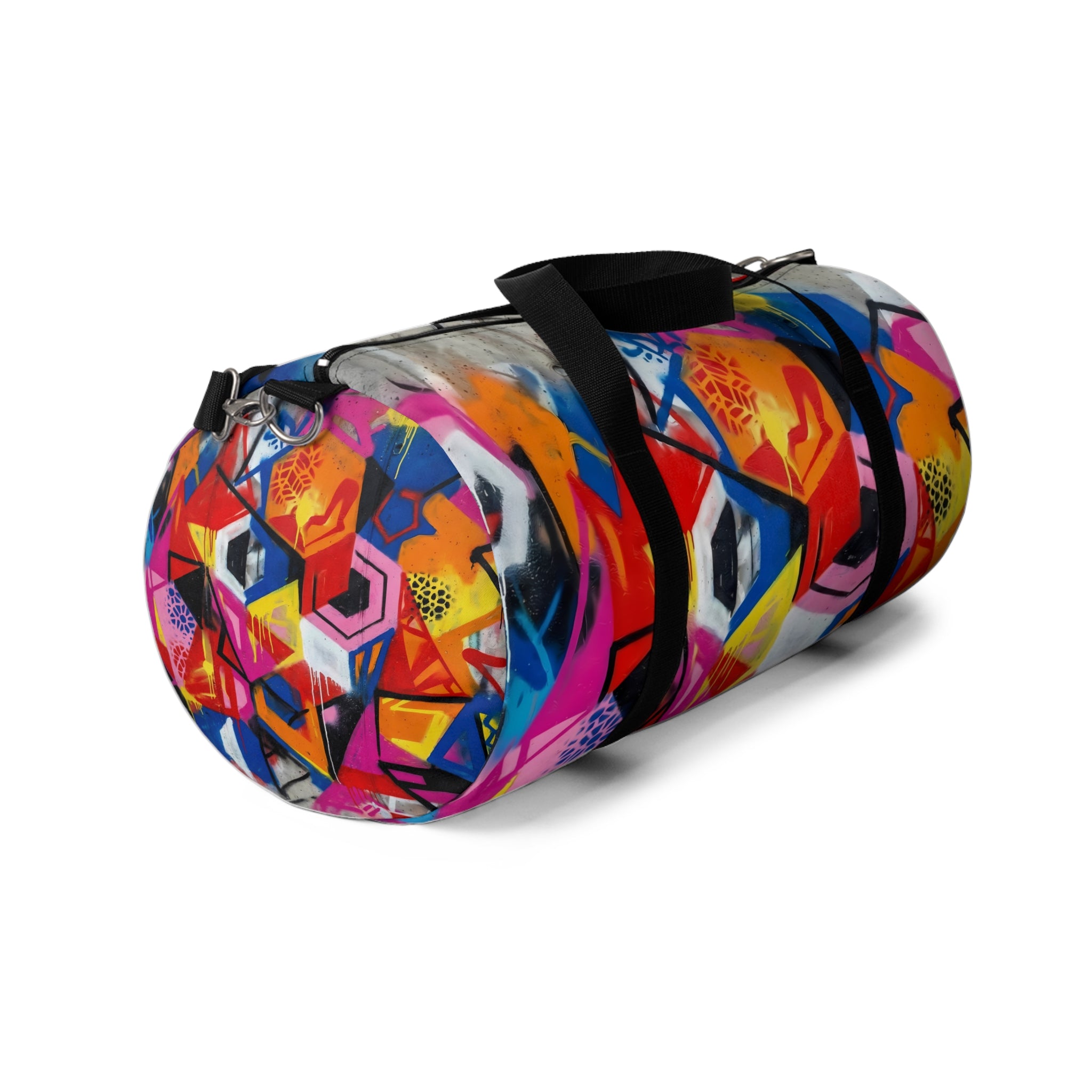 Colorful Geometric Graffiti Duffel Bag - Urban Travel Gym Bag