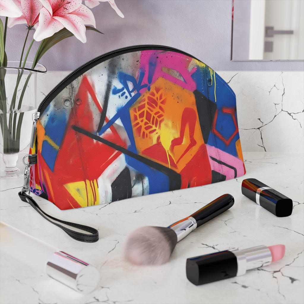 Colorful Graffiti Makeup Bag | Urban Street Art Cosmetic Pouch