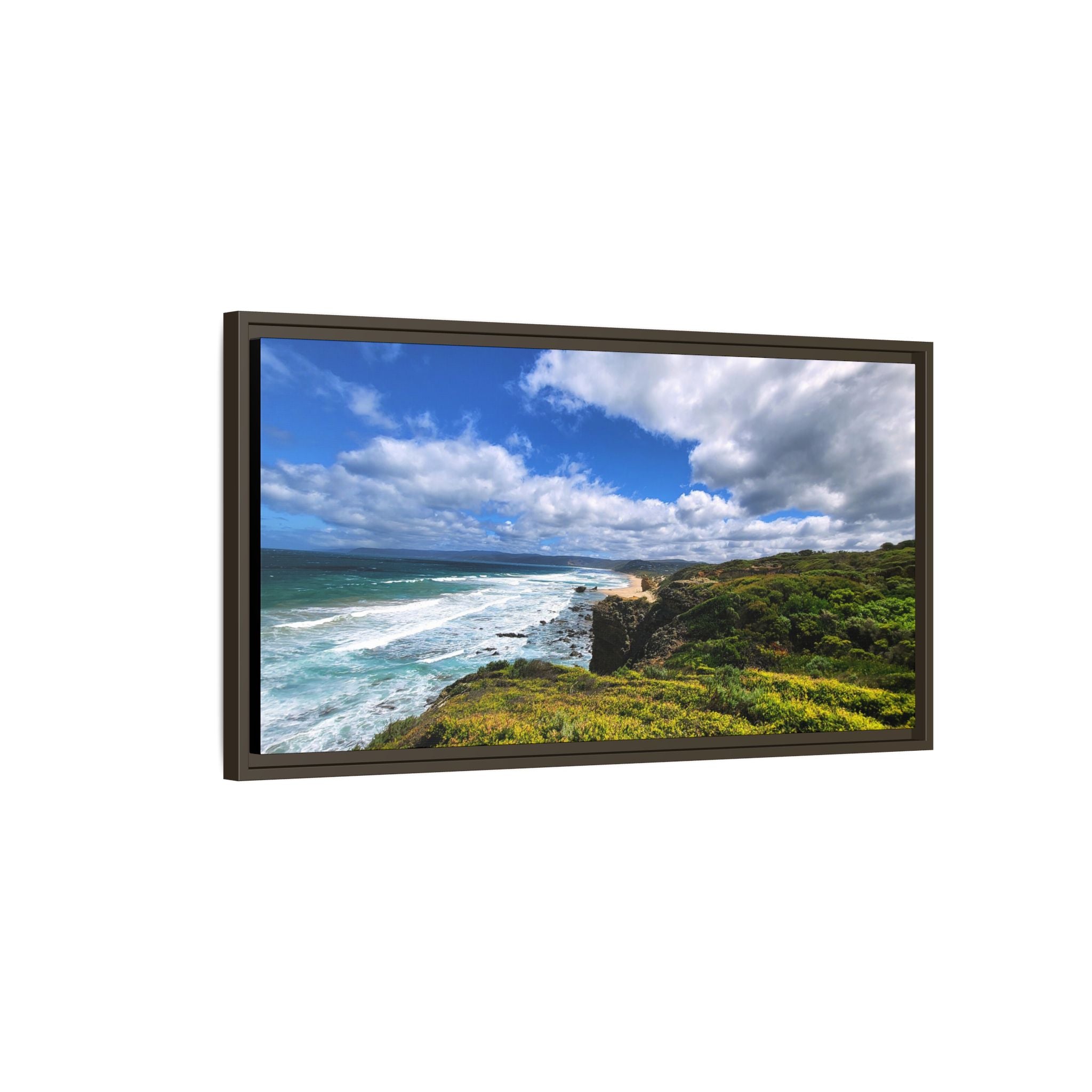 Framed Matte Canvas Philip Island Coastline - Seascape Wall Art