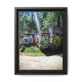 Framed Matte Canvas - Abandoned Graffiti Building - Urban Decay Wall Art