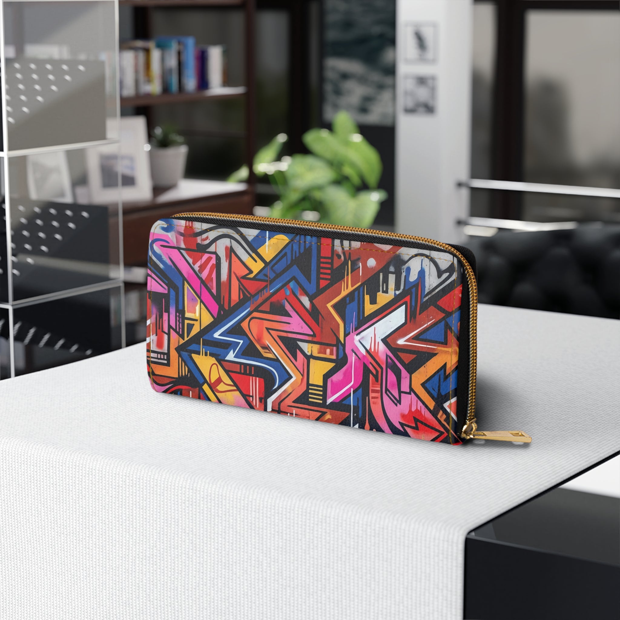 Colorful Graffiti Art Zipper Purse | Urban Street Art Wallet