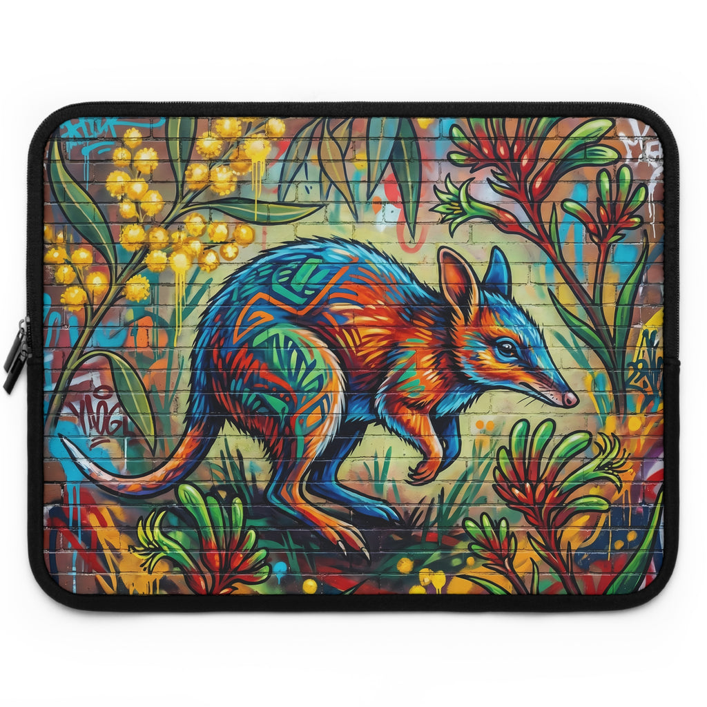 Colourful Bilby Laptop Sleeve – Vibrant Wall-Art Possum Design