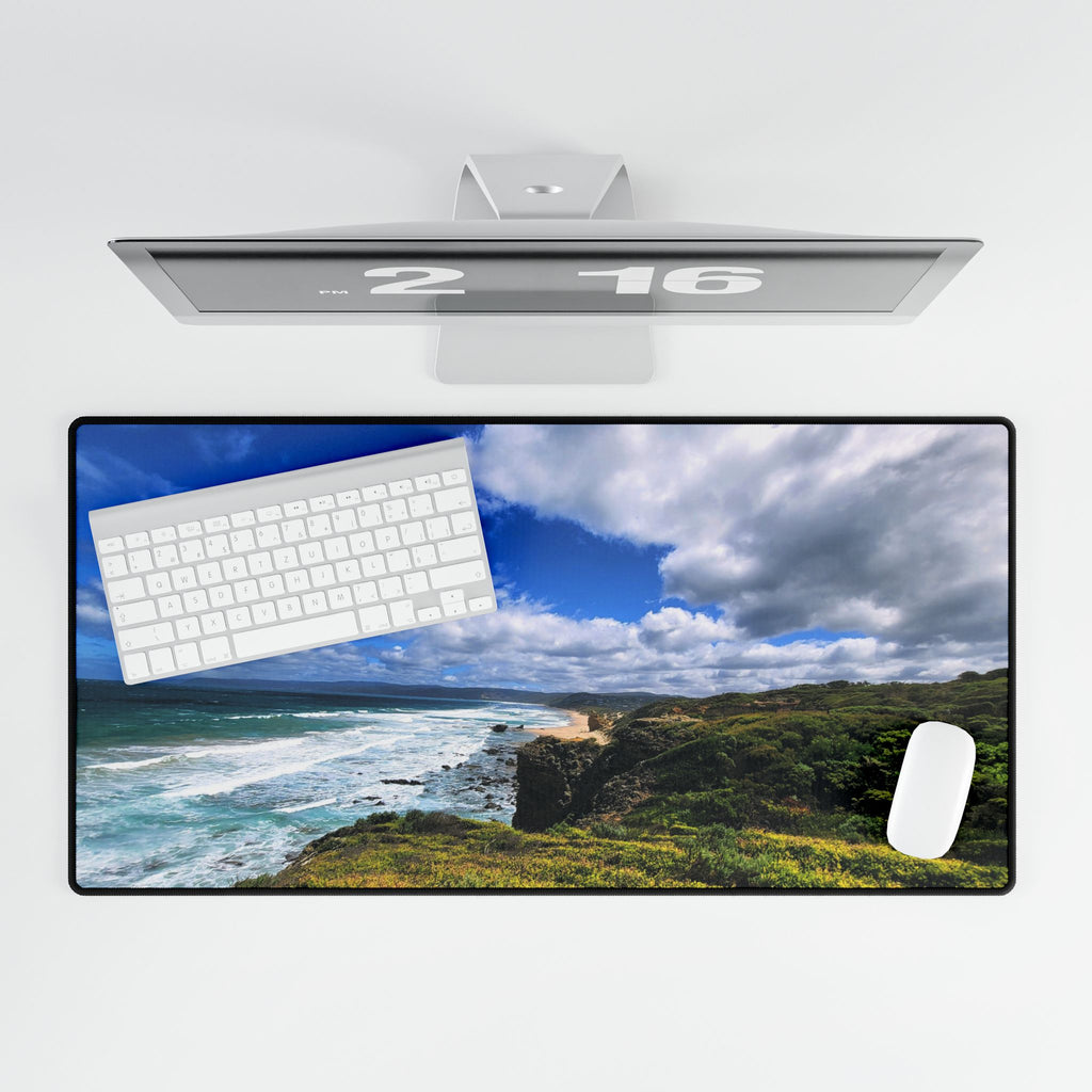 Philip Island Coastline Desk Mat — Coastal Rugged Seascape Mouse Pad