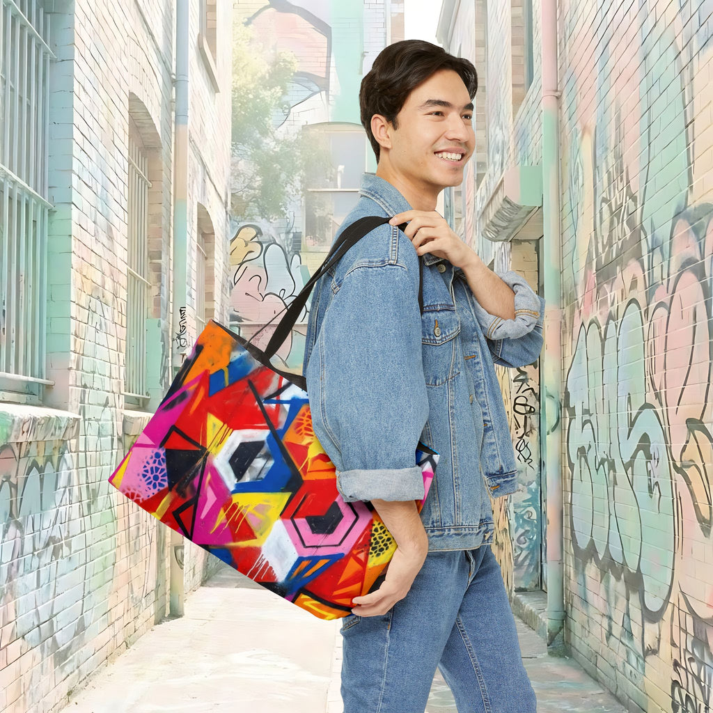 Colorful Graffiti Weekender Tote Bag | Urban Art Tote