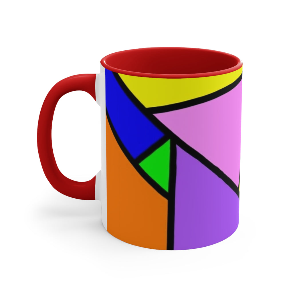 Ceramic Coffee Mug 11oz - Colorful Abstract Pattern