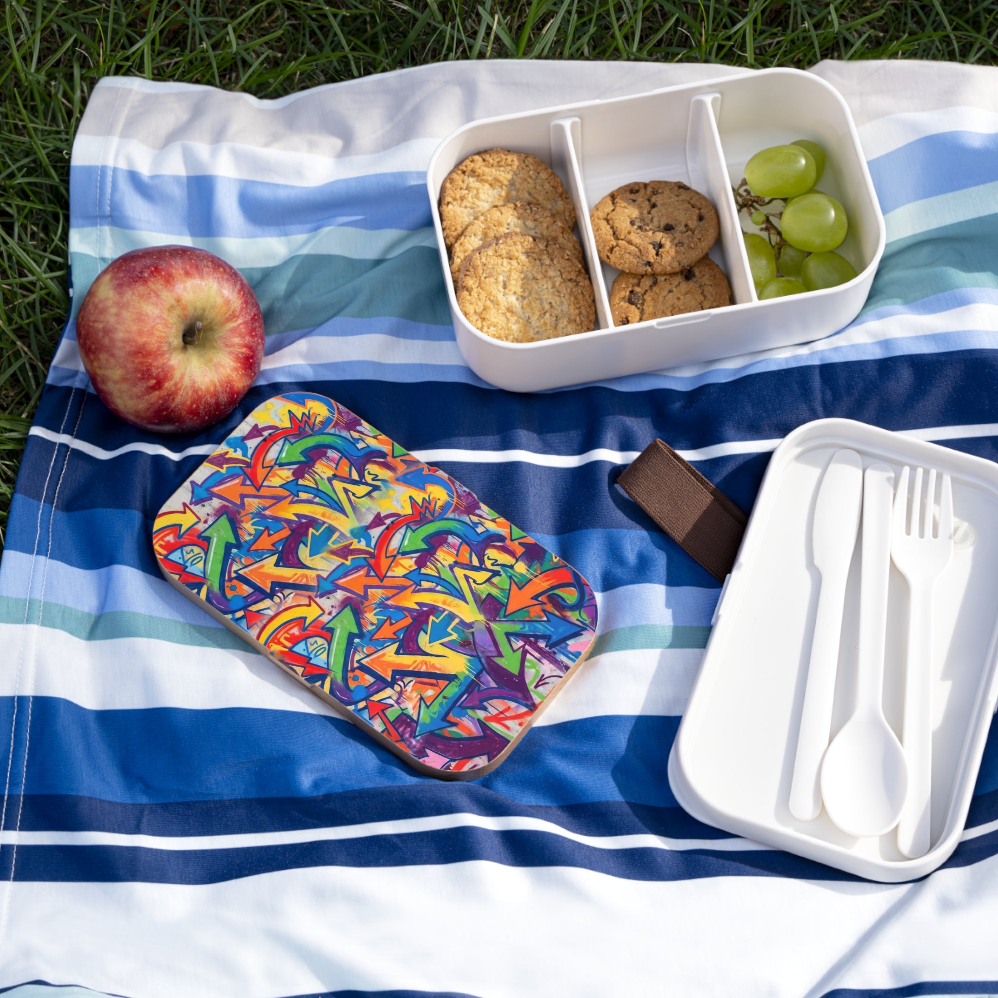 Graffiti Arrow Bento Box — Colorful Street Art Lunchbox