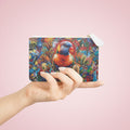 Mini Clutch Bag - Rainbow Lorikeet Colorful Graffiti Art